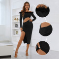 Robe de plumes fantaisie Lady