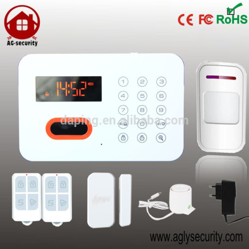 Newest colorful LCD phone line alarm system build-in siren
