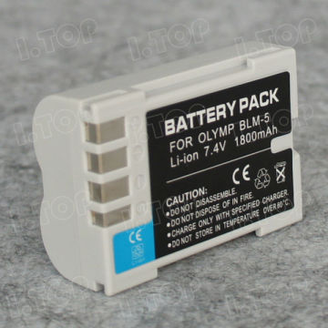 Portable battery pack for BLM-5 Olympus batteries,7.4V 1800mAh, Made in china