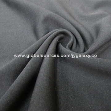 Jersey fabric, made of 100% polyester, weighs 93gsm, width of 142cm