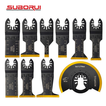 Suborui Bi-Metal-Titan-oszillierende Multi-Werkzeugsägen-Klingen für Kunststoffholz weiches Metall