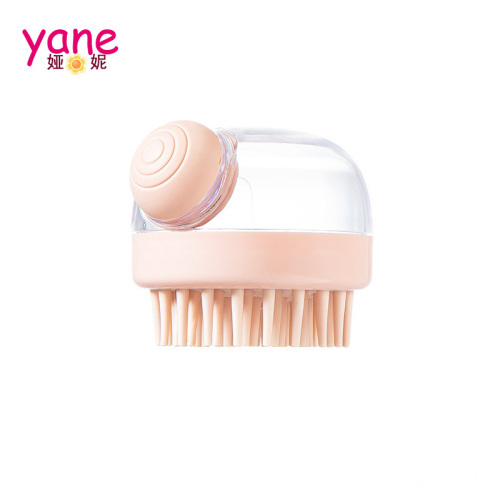 Hair Wash Brush with Liquid Silicone Massage Comb for Scalp Cleaning