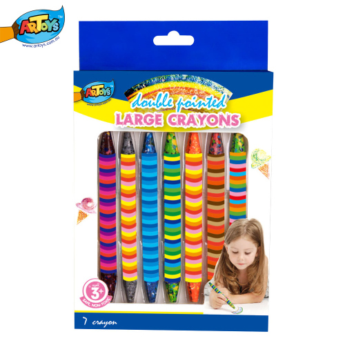 Double-Pointed Crazy Crayons Arts And Crafts Multi Color Crayon Washable Rainbow Wax Crayon