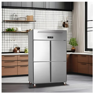 Commercial Stainless Steel 1200L Kitchen Fridge with 4 Doors