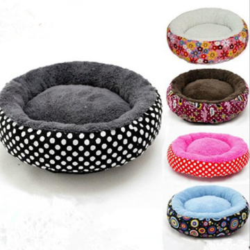 Woven cloth round breathable kennel pillow top mattress