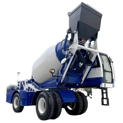 Self Loading Drum Concrete Mixer for Construction Works