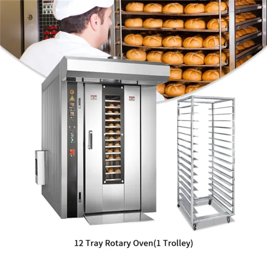 A Full Set Bakery Equipment/Complete Bakery Line/Diesel Bakery Oven 12/16/32/64 Tray Bakery Baking Rotary Oven