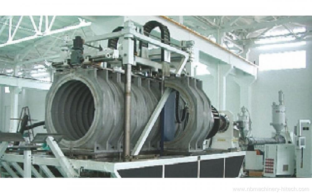 Double-wall corrugated pipe single-screw co-extrusion