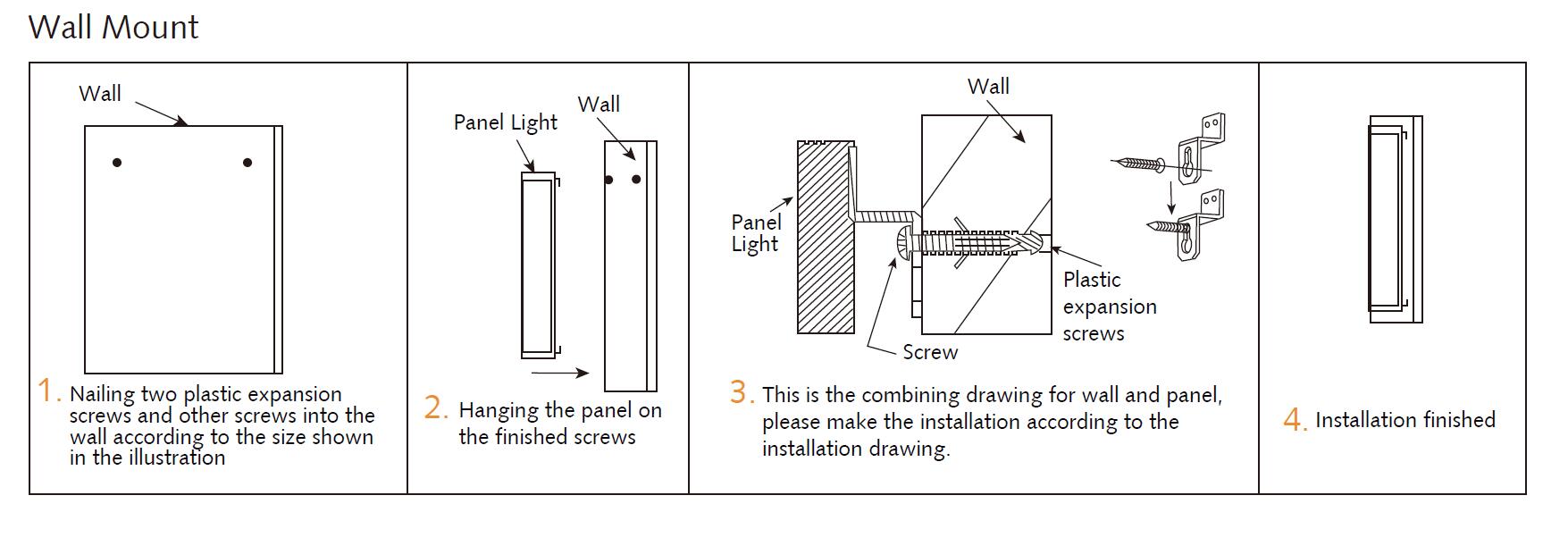 UL LED Flat Panel Light 