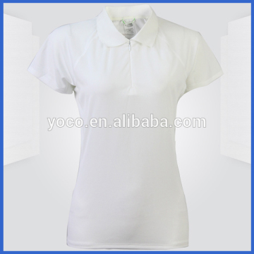 Plain white polo shirts