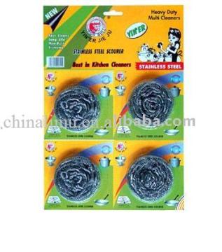 4pc scourer with blister card