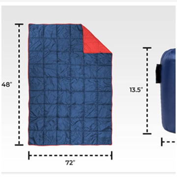 WATOWER Quick Drying Parachute Nylon Beach Blanket,275*215cm
