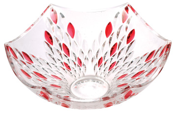 Daily Use Colourful Glass Fruit Bowl (LW-C20)
