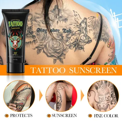 Tattoo Color Care Cream: Sunblock, Moisturizer & Sun Protection