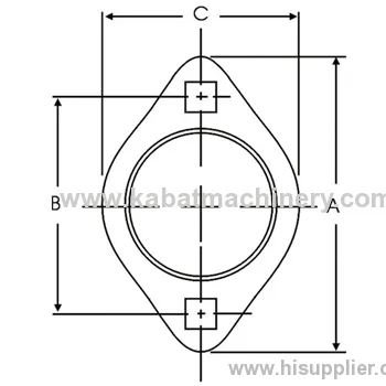 Stamped Steel Zinc Plated Mounting Flange 