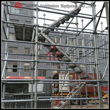 Metal Stairs With Hooks / Skid Resistance Steel Ladders