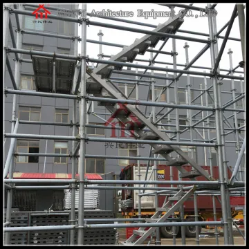 Metal Stairs With Hooks / Skid Resistance Steel Ladders