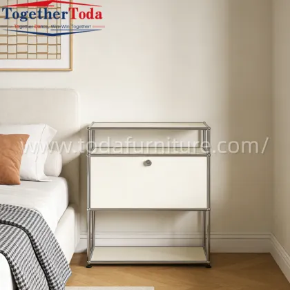Modern Durable Modular Stainless Steel Storage Cabinet for Living Room