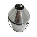 industrial iron metal bucket aluminum metal cover