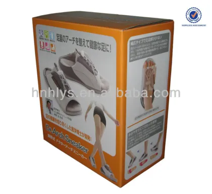 Printed Healthy Shoes Corrugated Packaging Box