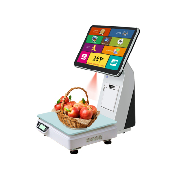 15,6 Zoll All-in-One Windows Touchscreen POS-System mit Quittungsdrucker und MSR