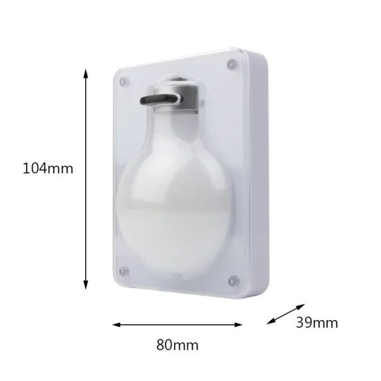 Stickup or Mounted Bulb Shaped Night Light with Magnets and Loops