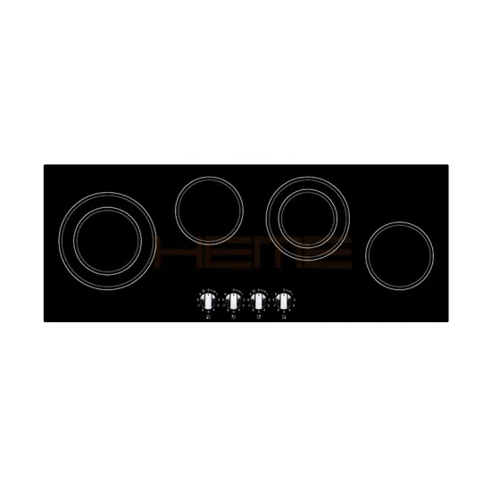 China CB Certified High-Quality 4 Burner 90cm Ceramic Glass Hob