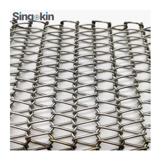 304 316 310S Stainless Steel Spiral Wire Mesh Conveyor Belt