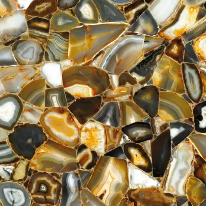 Gemstone Wall and countertop Decor Backlit black agate