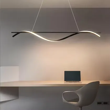 Modern Simple LED Chandelier Lights for Dining Room and Living Room