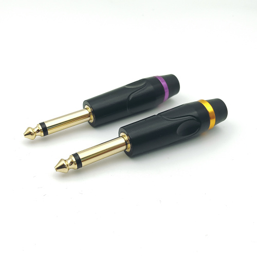 6.35mm Mono Male Guitar Video TS Plug Connector