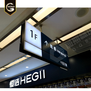 Rectangular Aluminium LED Direction Signs For Indoor