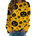 Kürbis-Sweatshirt Halloween Crewneck-Hemd