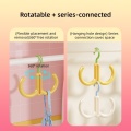 Colorful Rotating Double Hook Enhancing Space Organization