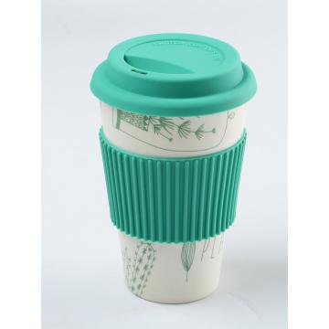 melamine coffee cup with silicon