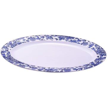 12 Inch Melamine Oval Plates Set of 6