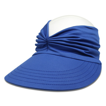 Spring Summer Anti-UV Stretchy Foldable Milk Silk Visor Hat for Women