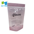 Visible Compostable Clothes Doypack Packaging Slider Zipper