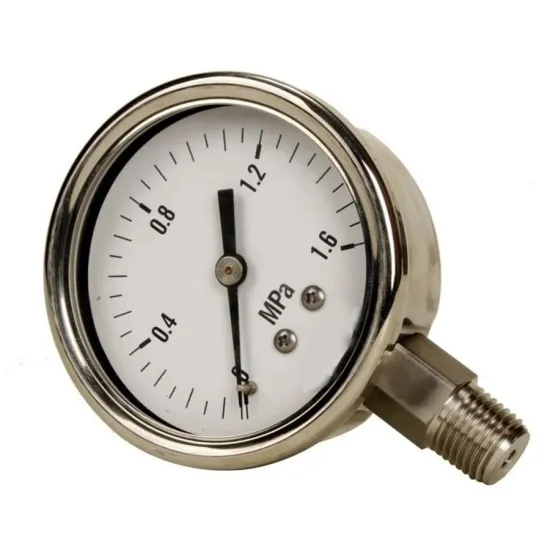 high quality mbar nitrogen pressure gauge from ningbo zend factory