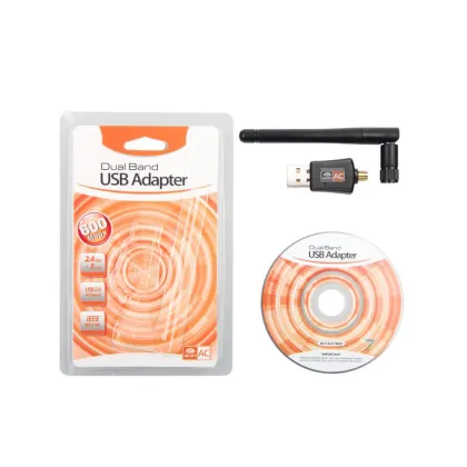 Realtek 8811 Chipset 600M USB 2.0 WiFi Wireless Network Card 802.11ac for Laptop/PC