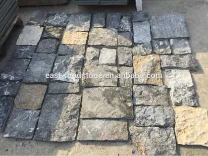 slade dark grey natural limestone pavers