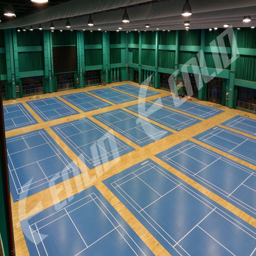 Umweltfreundlich heißer Verkauf Basketball Surface PVC Sports Floor, maßgeschneiderte PVC Sports Fußboden/Innenbasketballplatz Floor
