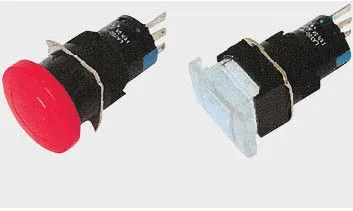 Red / Blue / Green Illuminated Toggle Led Push Button Switch / Catena For Light
