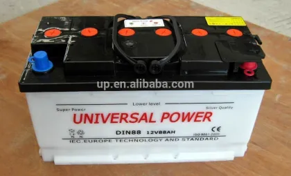 Dry battery 12v88ah automotive batteries recharged Dry charged car battery DIN88