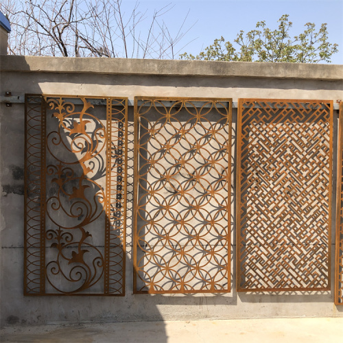 Outdoor Corten Steel Combination Decorative Screen Panel