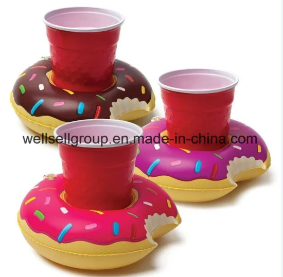 3 Pk Donuts Beverage Boat Inflatable Cup Drink Can (CPCQ-004)