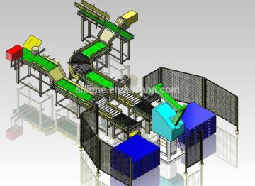 Rotary packer for case stacking