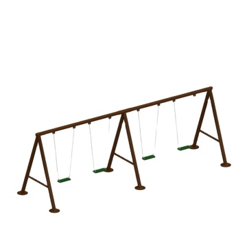 EJPLAY Four Seat Garden Iron Swing for Kids