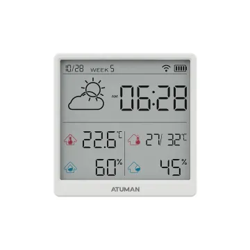 ATuMan TH3 Indoor Digital Thermometer Hygrometer