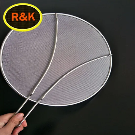 Stainless steel twill weave splatter screen